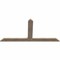 Ekena Millwork Portland Smooth Timber Gable Bracket, Douglas Fir, 72"W x 36"H x 1 1/2"D x 5 1/2"F, 12/12 Pitch GBW072X36X0206POR00SDF - alternate 5